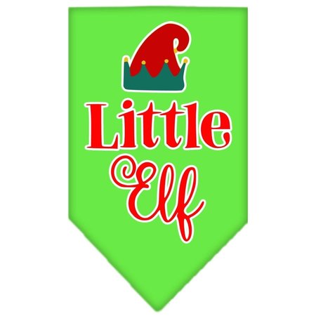 MIRAGE PET PRODUCTS Little Elf Screen Print BandanaLime Green Small 66-412 SMLG